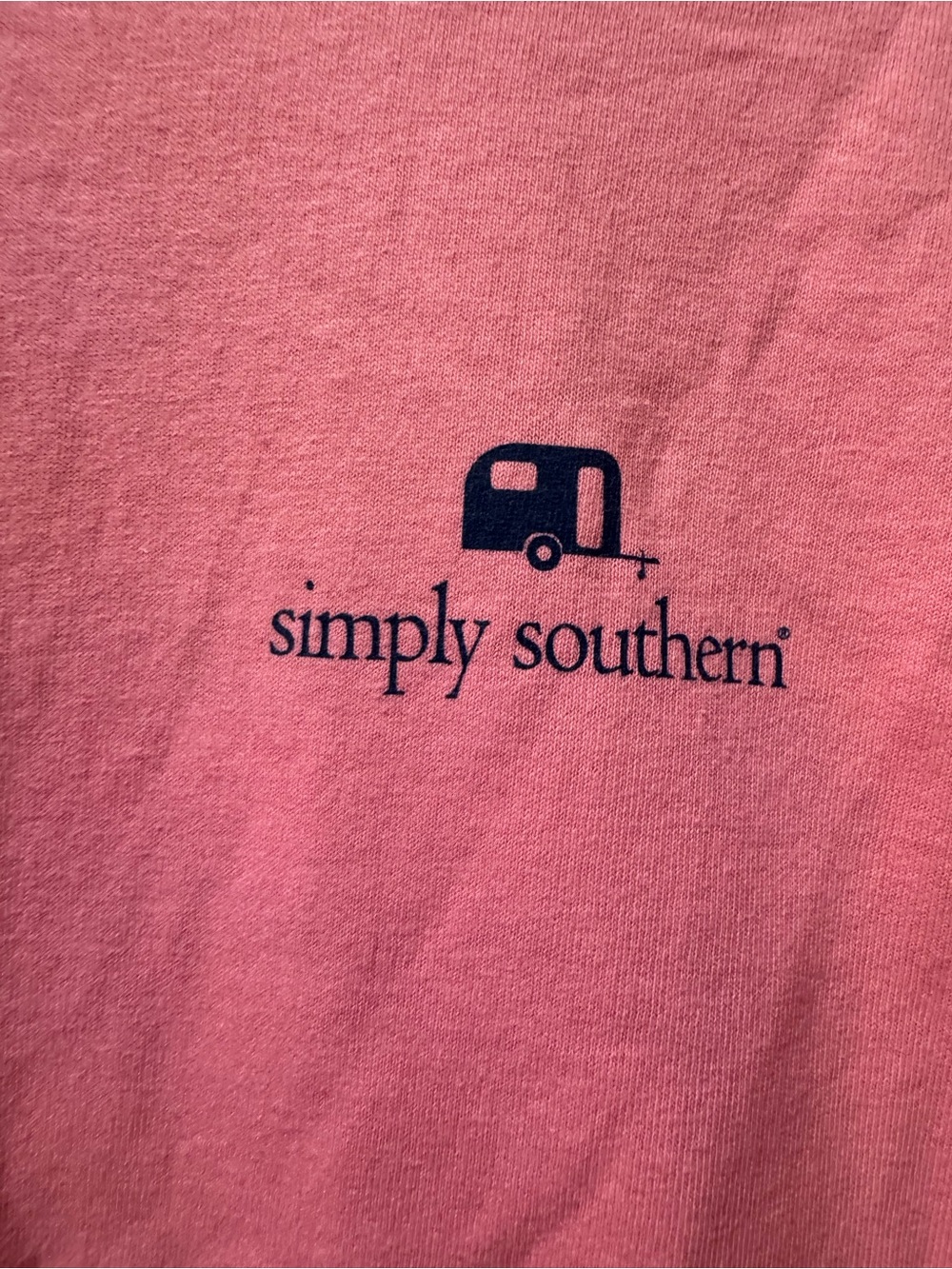 Simply Southern Pink Short-Sleeve Women’s Tee with Small Chest Logo - Picture 2 of 6